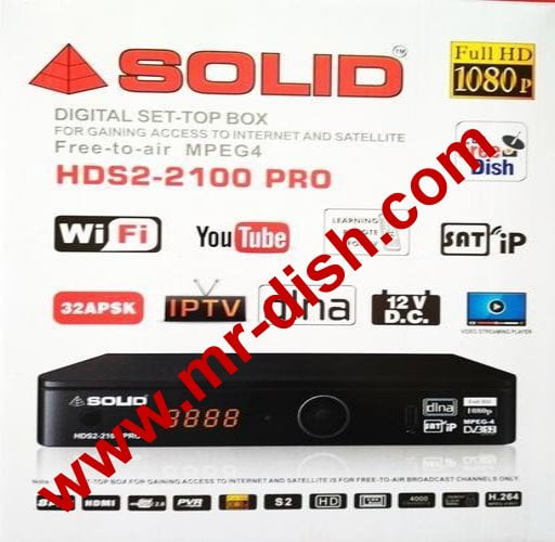 SOLID 2100 PRO HD RECEIVER POWERVU SOFTWARE WITH CCCAM - Mr-Dish